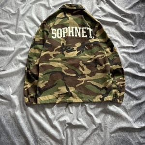SOPHNET. Mens Camouflage Bomber Jacket Size S Made In Japan