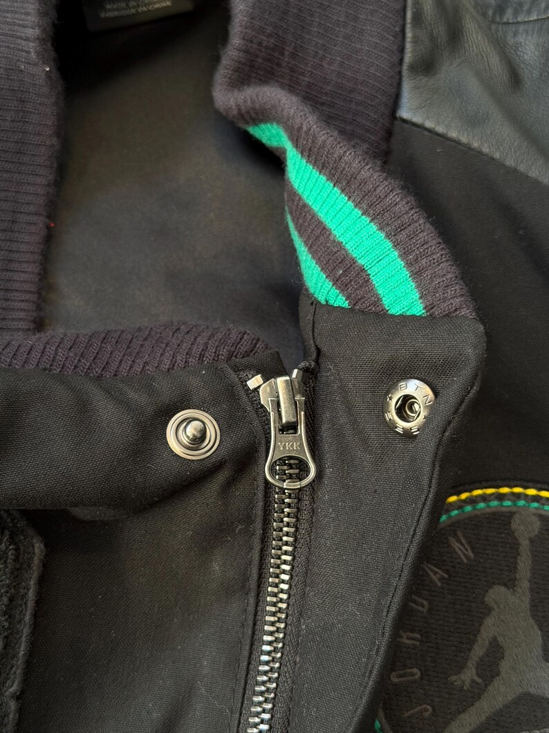 Kurtka Nike Air Jordan 6 Retro Varsity Brazylia Puchar Świata Czarno-Zielona SZ M zdjęcie 17