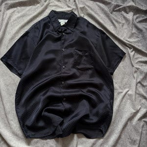 Comme Des Garcons Homme Viscose Polka Dot Short Sleeve Button Down Shirt Tee image 3