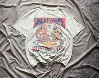RARE Vintage 1992 MLB Toronto Blue Jays World Championship Looney Tun SS Tee