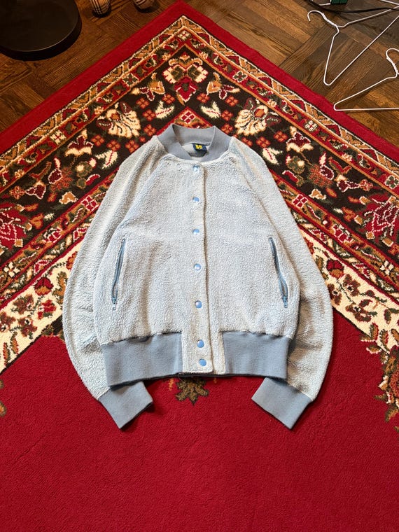 00s Hysteric Glamour Terry Varsity Track Jacket Full … - Gem