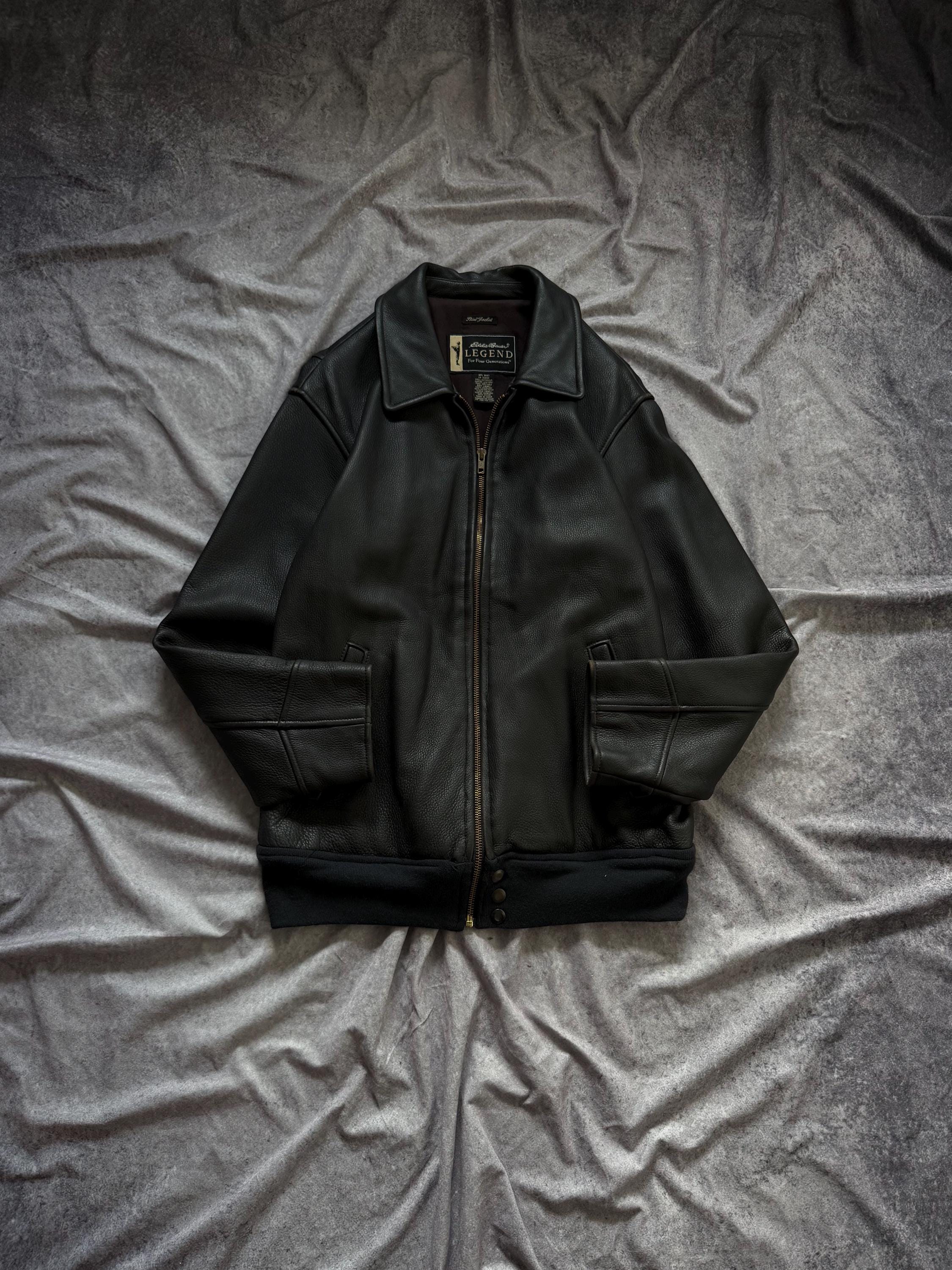 Eddie Bauer Leather Jacket - Etsy
