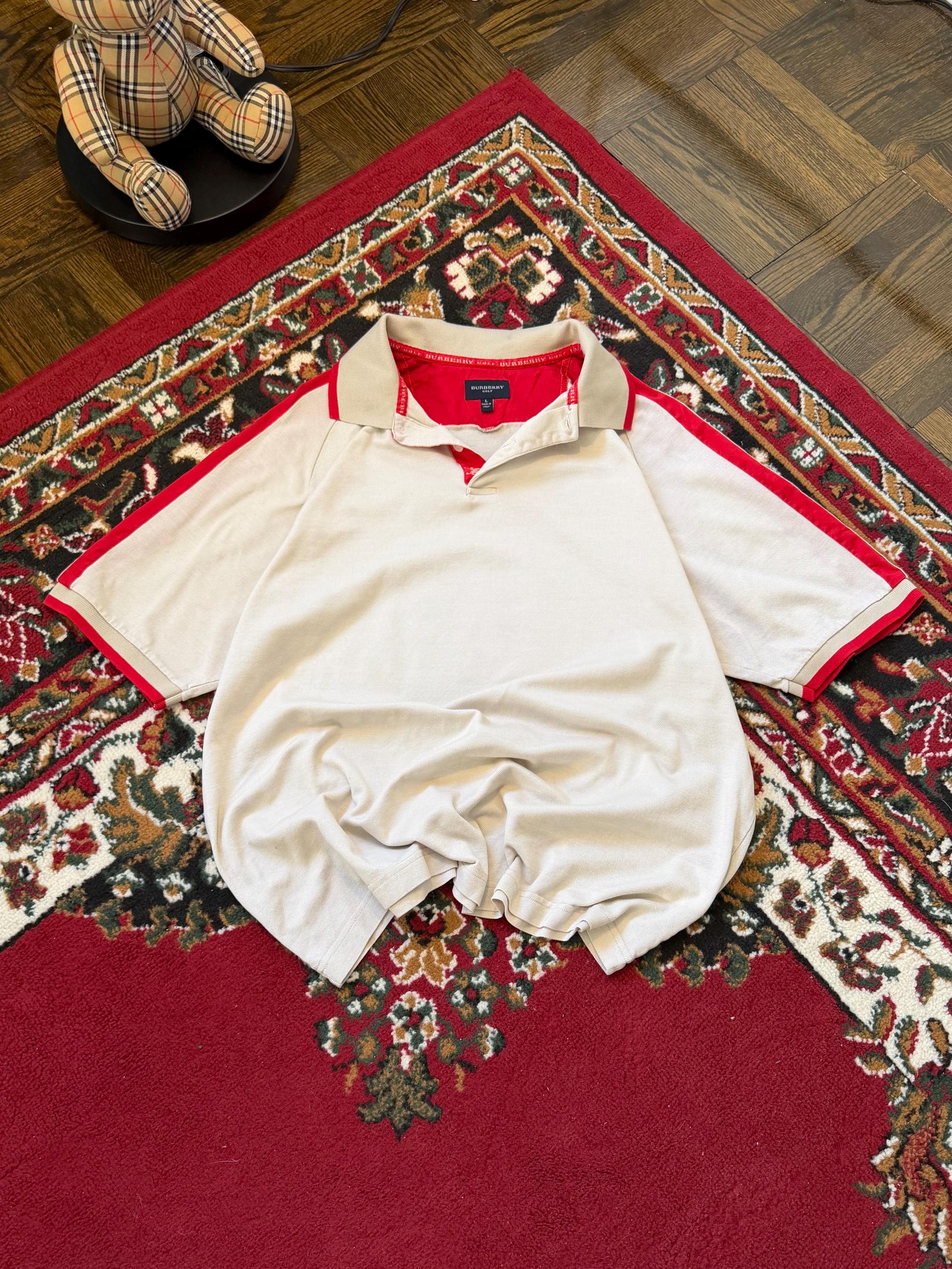 BURBERRY GOLF 2way ノバチェック　金ボタン　ジャケット　ウエア BURBERRY GOLF ノバチェック総柄 プルオーバーナイロンジャケット