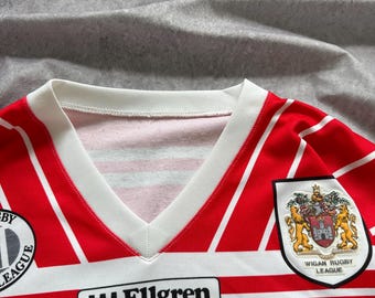 ウィガン ウォリアーズ ラグビーリーグ ホームシャツ 1990/1992 Wigan Warriors Rugby League Home Shirt 1990/1992 Ellgren