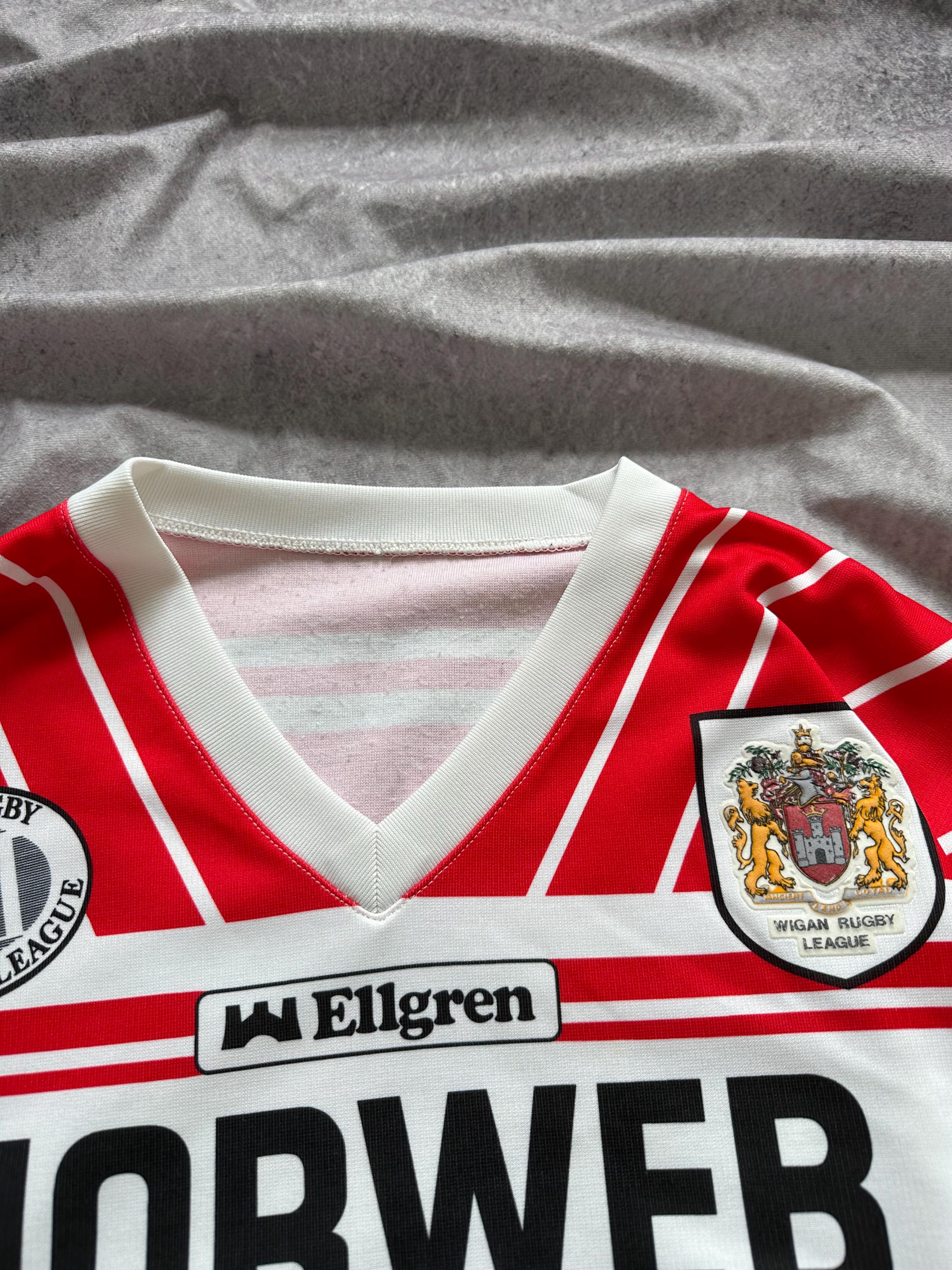 ウィガン ウォリアーズ ラグビーリーグ ホームシャツ 1990/1992 WIGAN WARRIORS 1990 1992 HOME RUGBY LEAGUE SHIRT VINTAGE