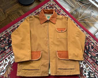 Vintage Ideal 1977 Fishing Jacket Outdoor Hunting Large Made In USA 70s 80s 90s