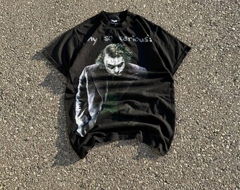 Heath Ledger Joker Tee, the Dark Knight T-shirt, Why so Serious