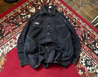 J.O.B.B. Clothing Co. Skate Chore Jacket Size XL JNCO Style Slash Pockets JOBB