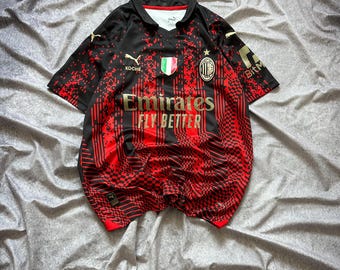 AC Milan x Koche Puma Jersey Black Red Pixelated Men's Size M
