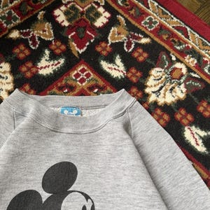Vintage Mickey Mouse Disney Crewneck Sweatshirt 80s Made In USA L image 7