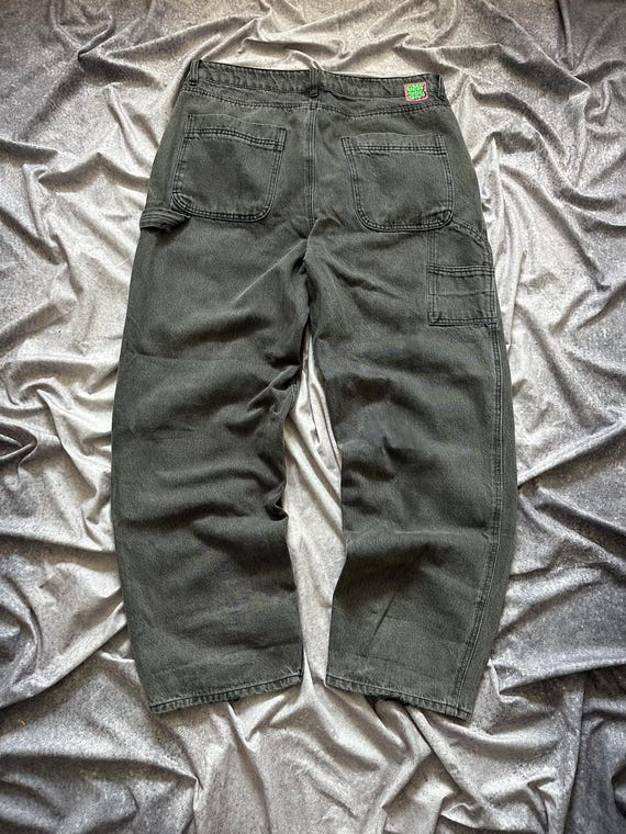 Empyre Baggy Carpenter Pants Gray Skateboarding Grunge