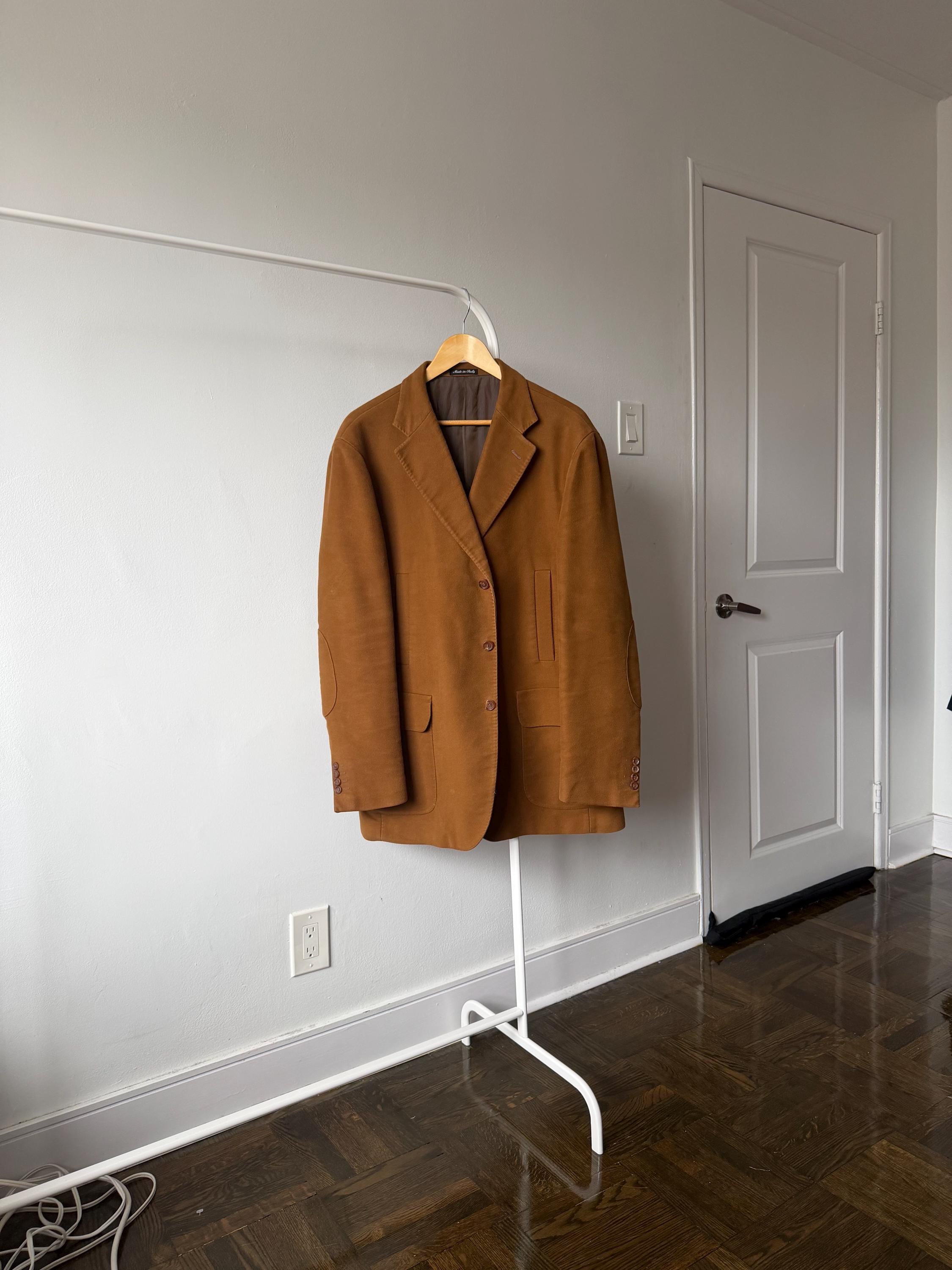 Pal Zileri, Vintage Pal Zileri Beige Tan/Camel Cotton Coat Jacket Size 56
