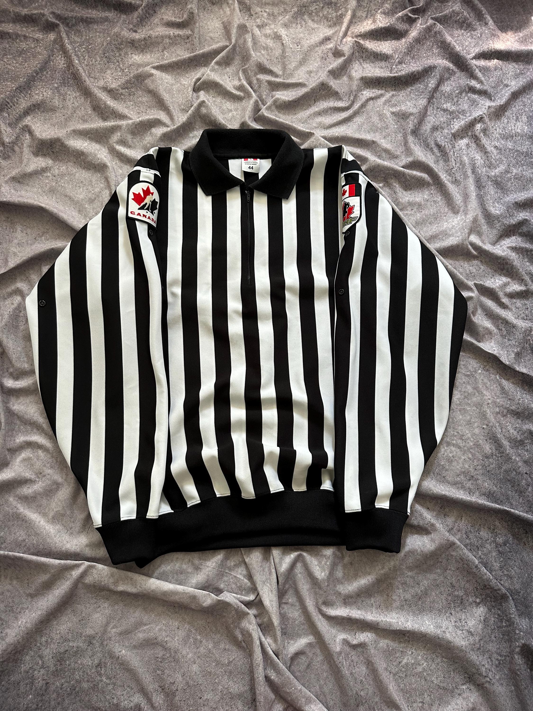 VINTAGE CLIFF KEEN ATHLETIC 米国製 レフリーブルゾン NHL ストライプ 