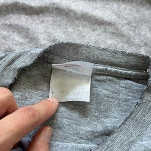 Y2K Nike Town Chicago Grå Distressed T-shirt USA Center Swoosh Herr L bild 10