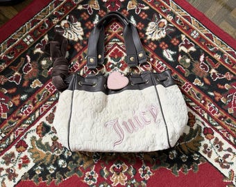 Juicy Couture Vintage Dreams Tote Daydreamer White Brown Pink Viral Bag