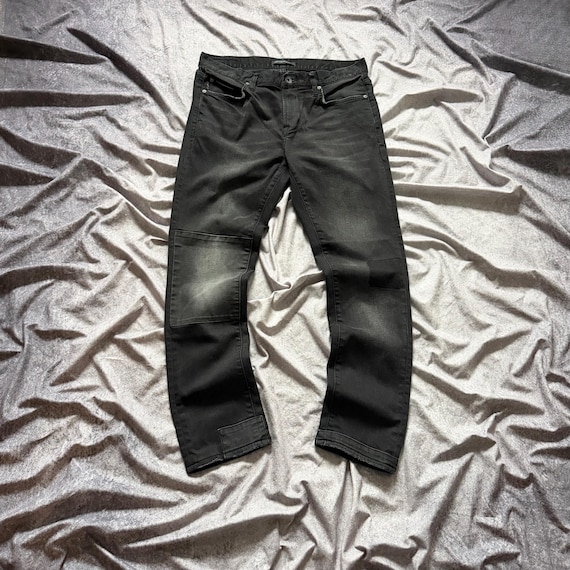 John Varvatos, Vintage John Varvatos Star Jeans Wight Skinny Straight Mens 31x33 Black Denim