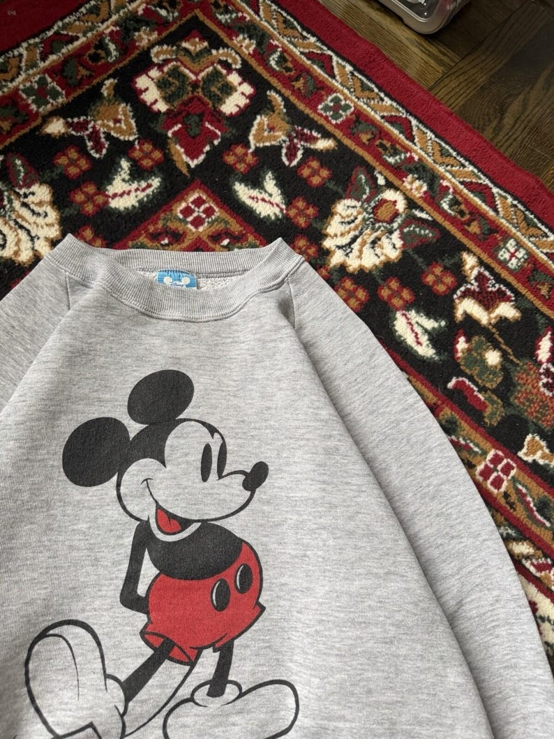 Vintage Mickey Mouse Disney Crewneck Sweatshirt 80s Made In USA L image 6