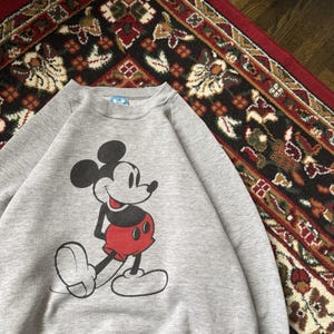 Vintage Mickey Mouse Disney Crewneck Sweatshirt 80s Made In USA L image 5