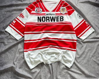Wigan Warriors Rugby League Home Shirt 1990/1992 Ellgren
