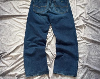 Diesel Quratt Jeans 32x30 Distressed Blue Denim Jeans Wash 008FA