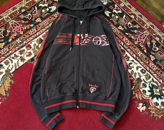 Sergio Tacchini Novak Djokovic Tennis Zip Up Trainingsjacke Nola Serbien Y2K Sweate