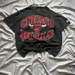 90s Chicago Bulls Vintage Starter Single Stitch Faded T Shirt Made In Canada