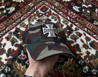 Y2K West Coast Choppers Vintage Camo Cap Hat Size OS