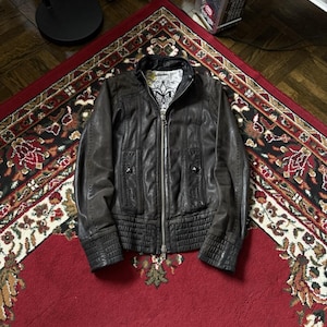 Vintage Gap Leather Jacket - Etsy Canada