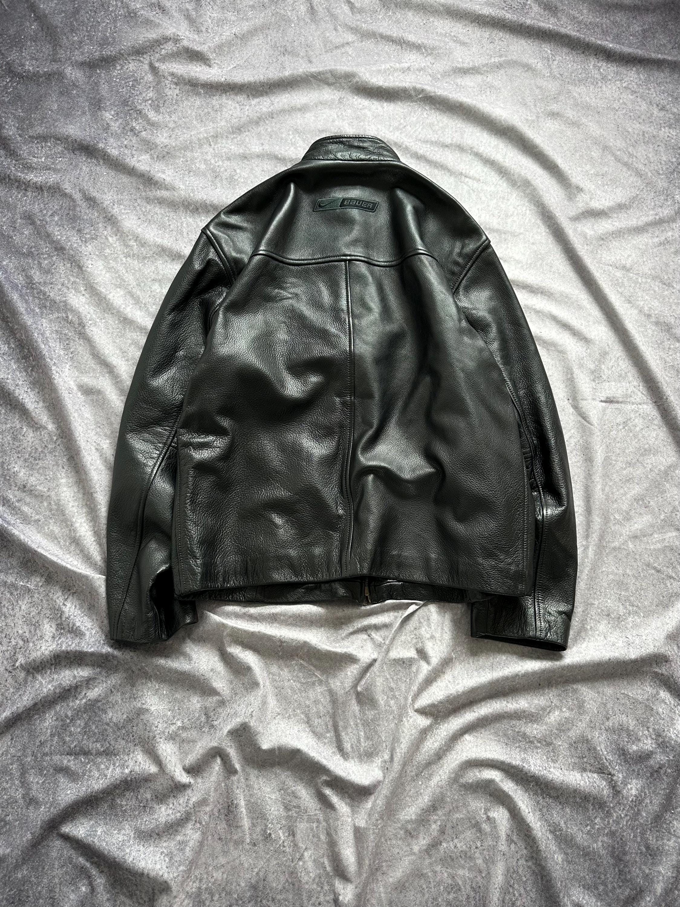 Nike Leather Jacket - Etsy Nike Leather Jacket - Etsy