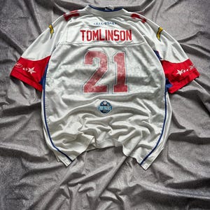 LaDainian Tomlinson #21 San Diego Chargers Pro Bowl NFL Reebok Jersey LG L