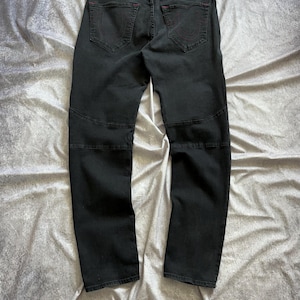 True Religion Jeans Mens 34 Black Rocco Relaxed Skinny Stretch Denim