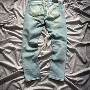 True Religion @ Danny Tapered Loose Zipper Stretch Denim Jeans 29
