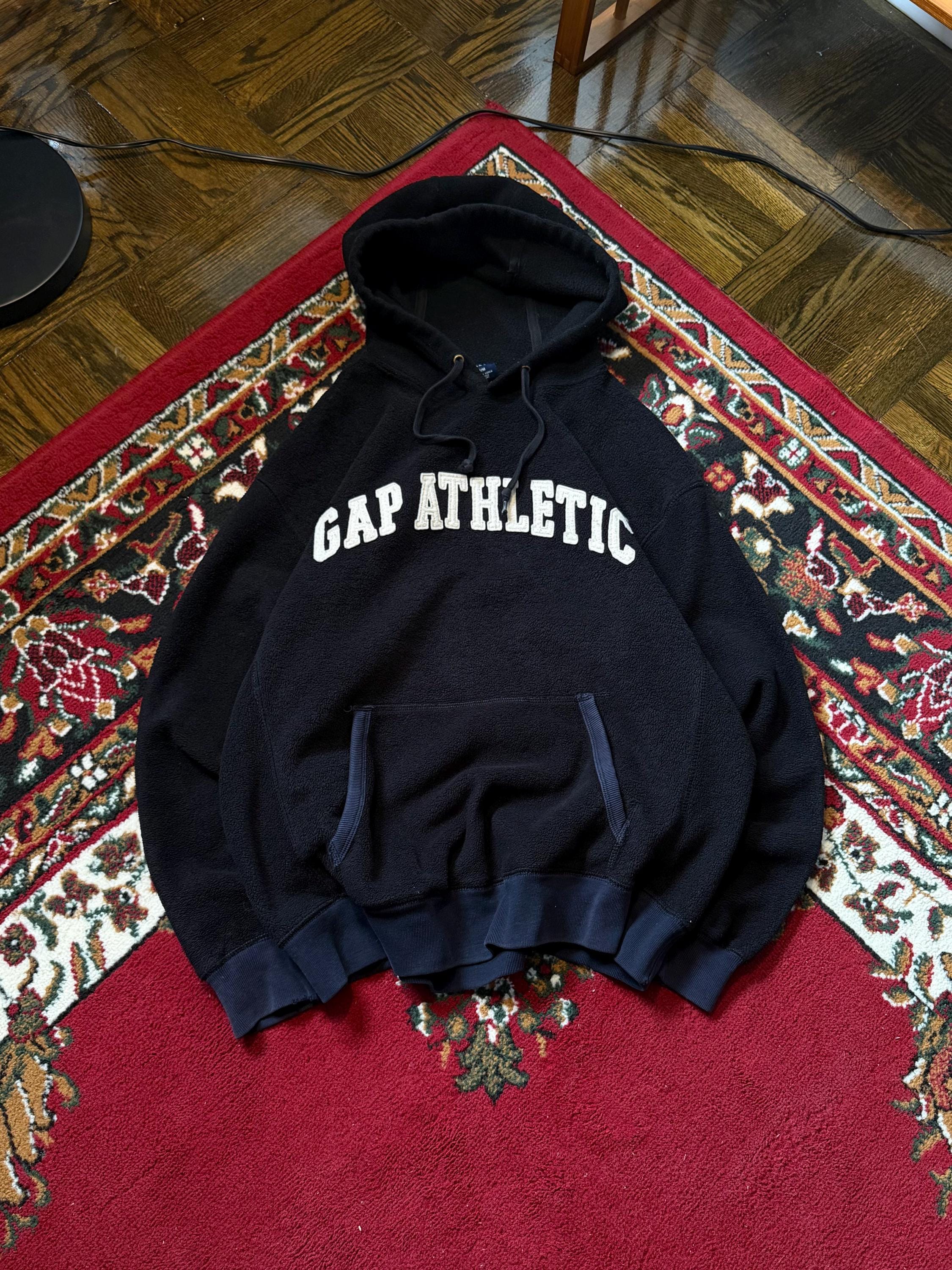old gap zip up hoodie 00s y2k 短丈 archive Vintage Y2K Black Gap Zip Up Boxy Hoodie (M/L) – Rebalance Vintage