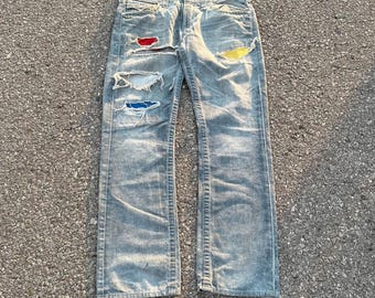 True Religion Multi Patch Vintage 00s Pants