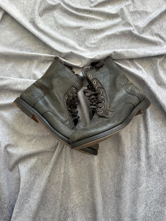 Archive Yves Saint Laurent Leather Boots - Etsy