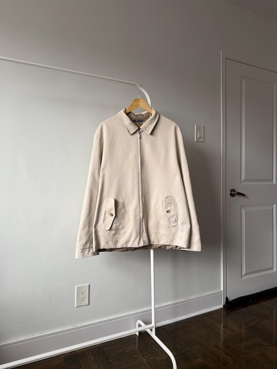 Pal Zileri, Vintage Pal Zileri Cotton Full Zip Lightweight Jacket Size 54