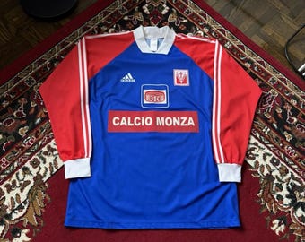 Vintage Monza Calcio Topic 1998/1999 Adidas Football Shirt Jersey Match Worn