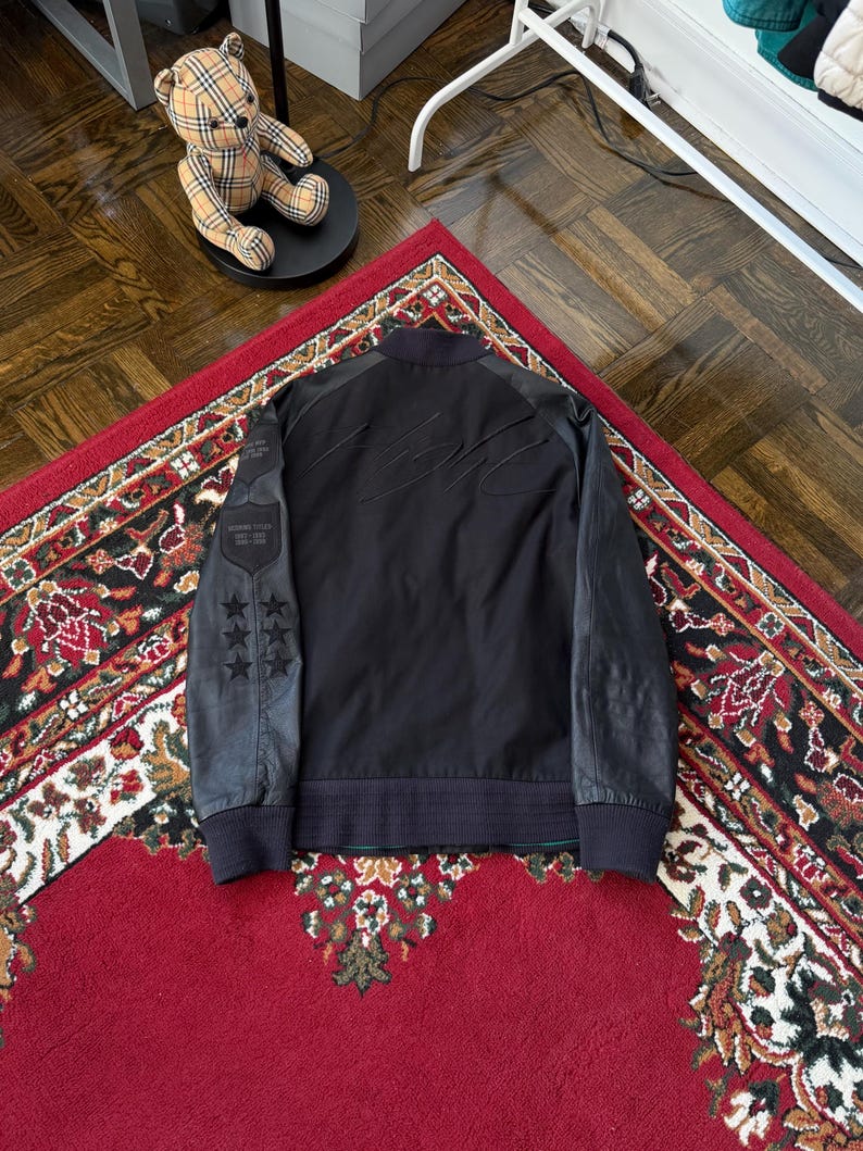 Kurtka Nike Air Jordan 6 Retro Varsity Brazylia Puchar Świata Czarno-Zielona SZ M zdjęcie 19