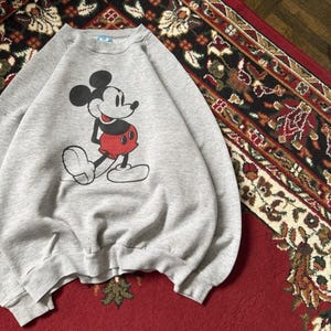 Vintage Mickey Mouse Disney Crewneck Sweatshirt 80s Made In USA L image 2