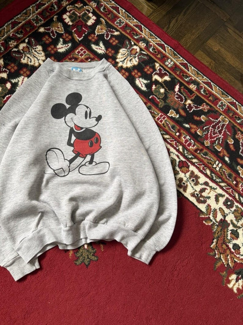 Vintage Mickey Mouse Disney Crewneck Sweatshirt 80s Made In USA L image 2