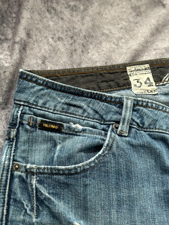 Y2k Volcom Distressed Enowen Classic Straight Cot… - image 8
