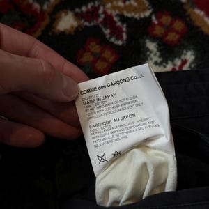 COMME DES GARCONS Homme Deux Black Chino Pants Black Size S image 17