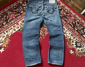 True Religion Herren Jeans Denim Gerades Bein 32 Y2K