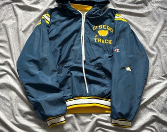 Vintage Track Jacket M 80s 1/4 Zip Talon Zip USA Made Blue - Etsy UK