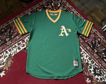 Oakland Athletics A’s Majestic Cooperstown Collection Jersey XL Cool Base BP