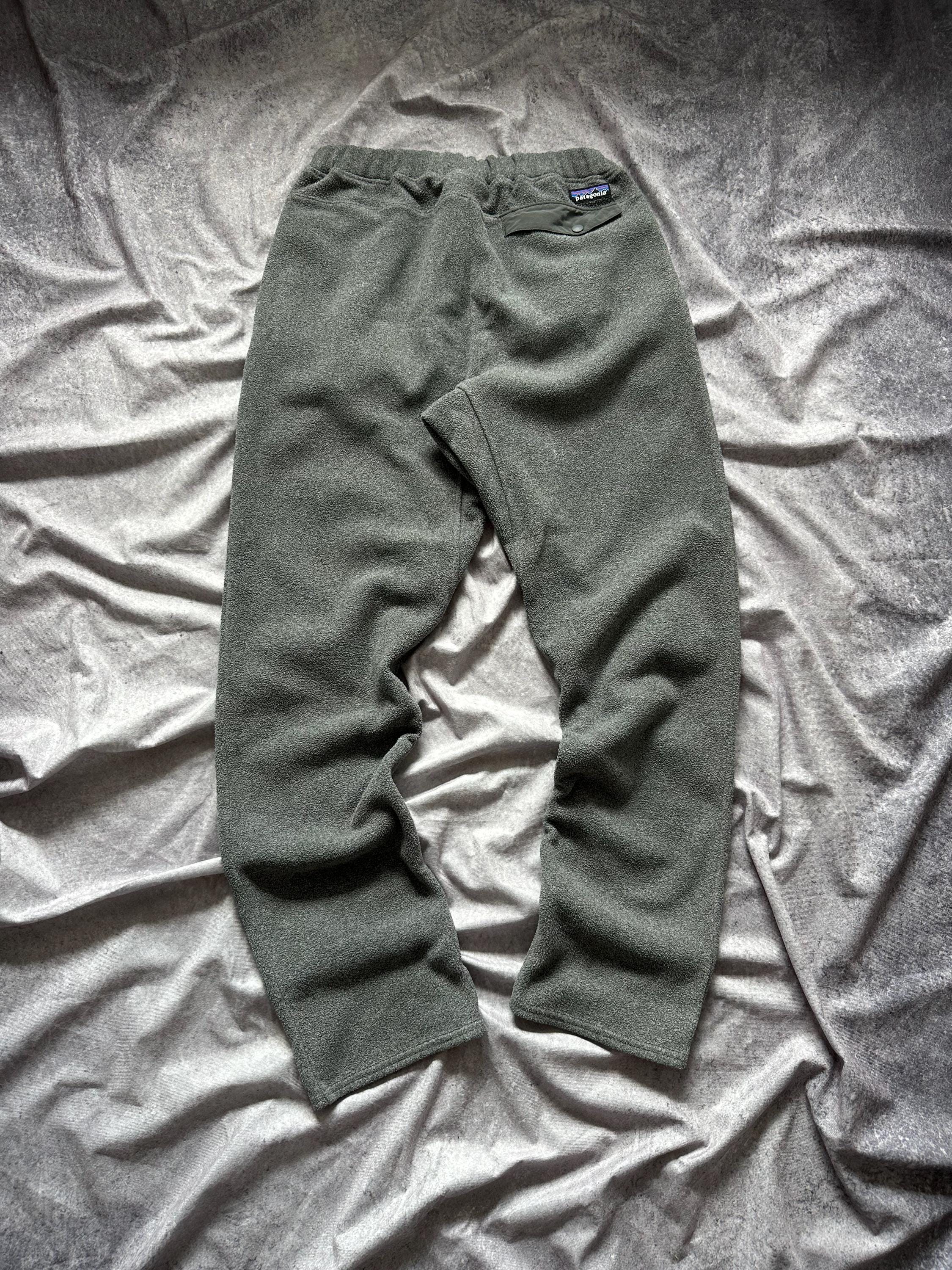 Rare Vintage PATAGONIA Plain Blank Fleece Joggers Sweatpants Pants 
