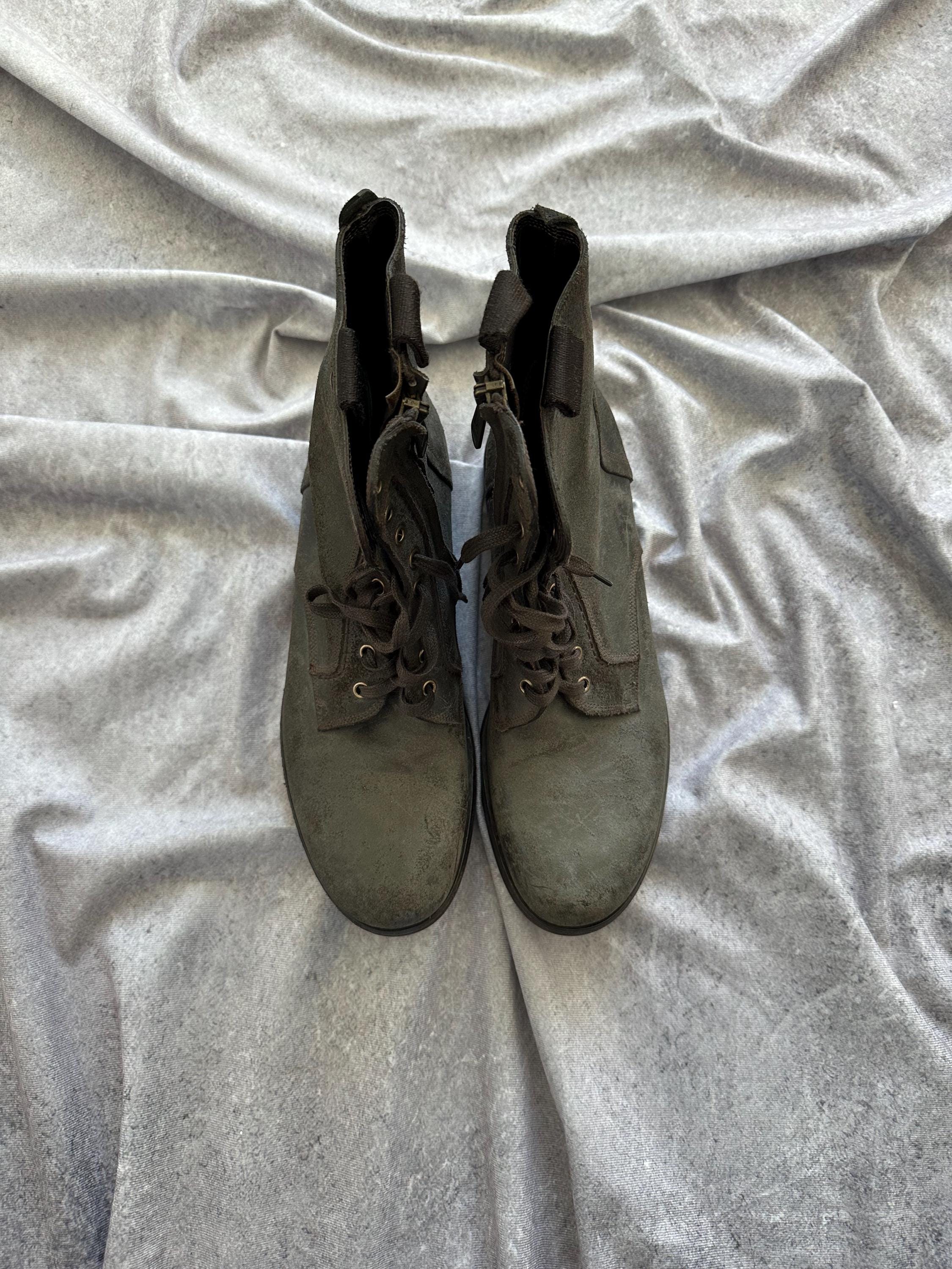 Archive Yves Saint Laurent Leather Boots - Etsy Canada