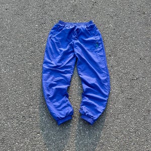 Adidas Nylon Track Pants Purple 80s