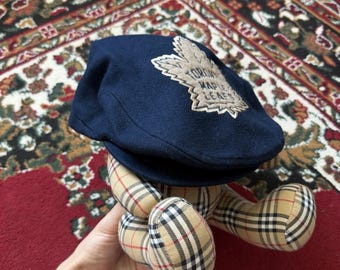 90s Toronto Maple Leafs Vintage Flat-Cap Hat Wool Blue NHL
