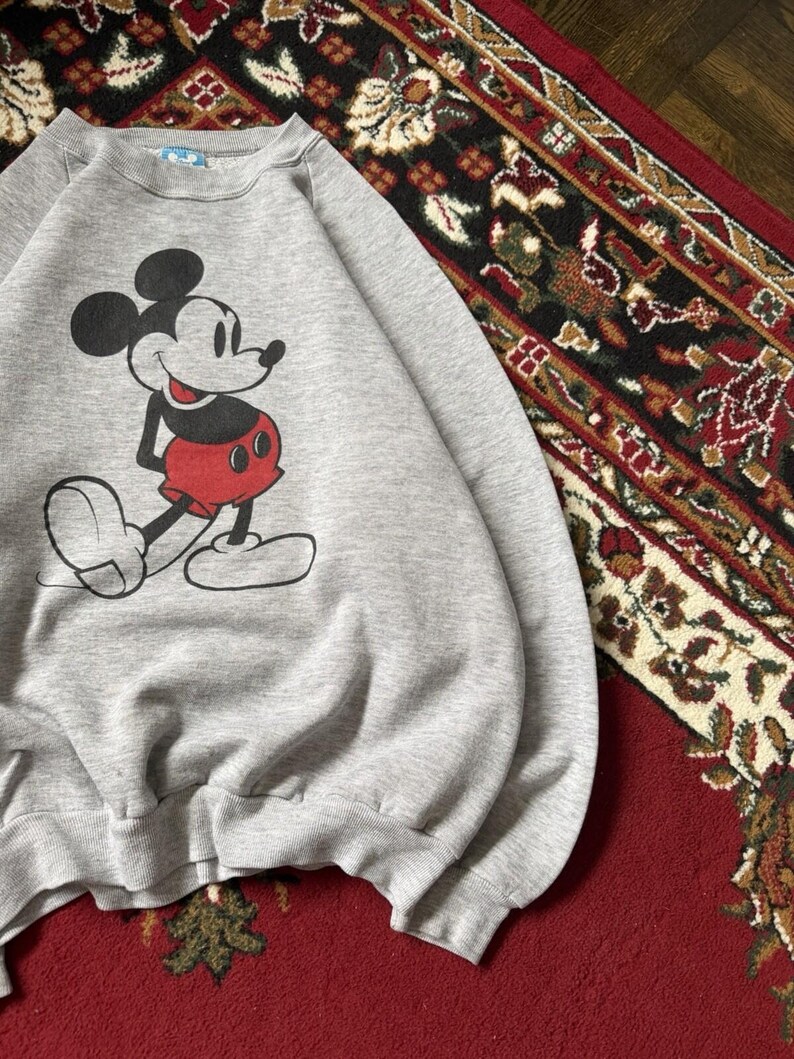 Vintage Mickey Mouse Disney Crewneck Sweatshirt 80s Made In USA L image 4